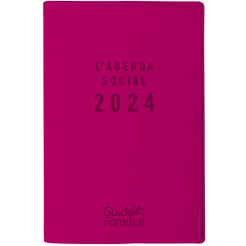 L’ Agenda Social Relié 2024 - Rose Framboise