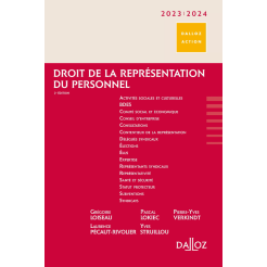 Droit de la representation du personnel 2023-2024