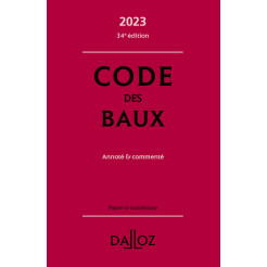 Code des baux 2023 annote et commente
