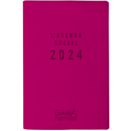 L'Agenda Social Relié 2024 - Rose Framboise