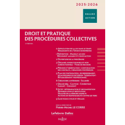 Droit et pratique des procédures collectives 2025-2026