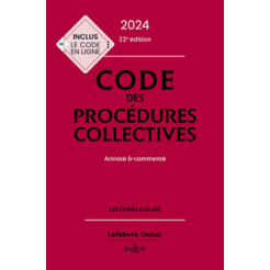Code des procedures collectives 2024