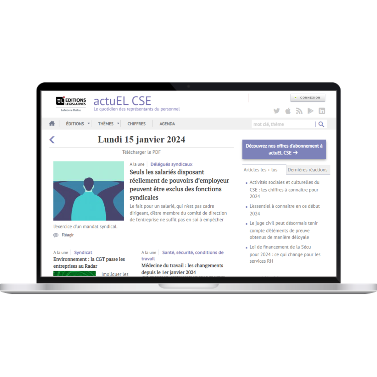 
actuEL CSE - Le 1er journal en ligne dédié aux élus du CSE