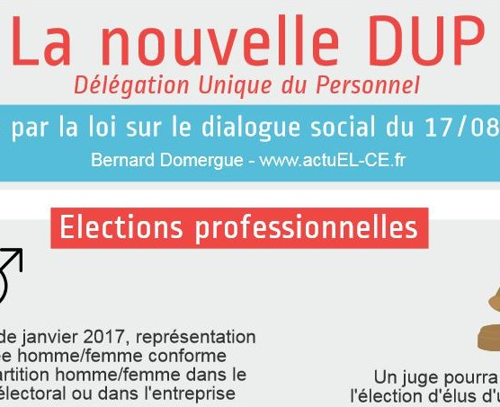 Notre infographie sur la délégation unique du personnel "légale"