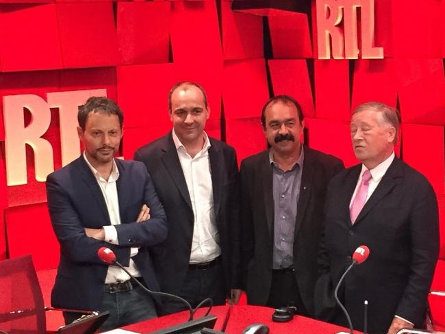 L. Berger (CFDT) et P. Martinez (CGT) : l'introuvable position commune