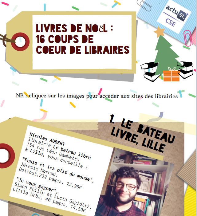 [Infographie] Livres de Noël : les conseils des libraires
