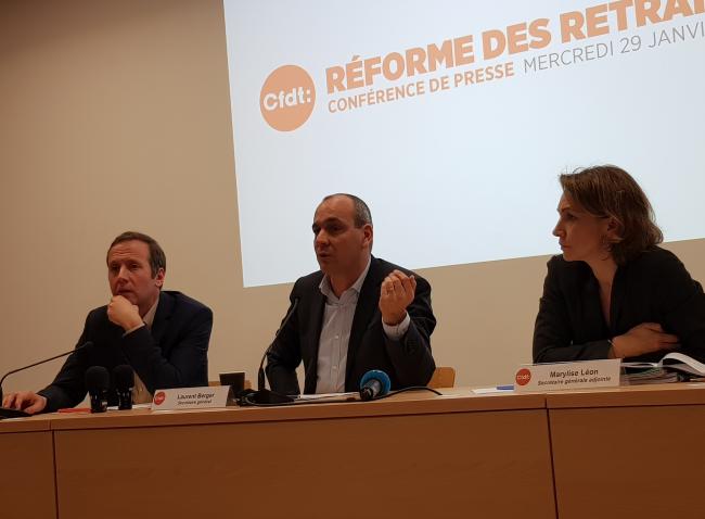 Réforme des retraites : la CFDT réclame des garanties de justice sociale avant de parler de solutions de financement