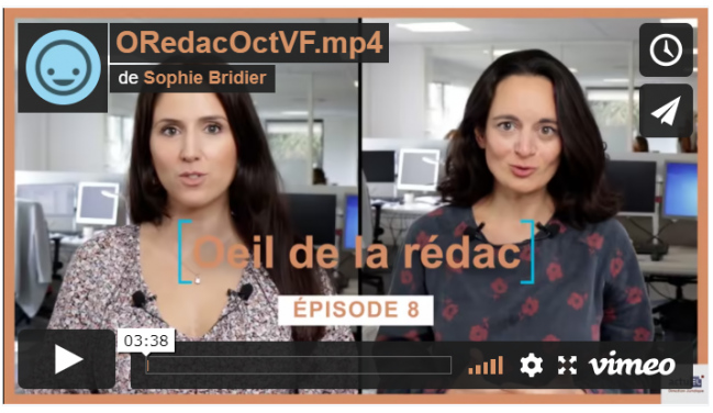 [Vidéo] L'œil de la rédac du mois d'octobre