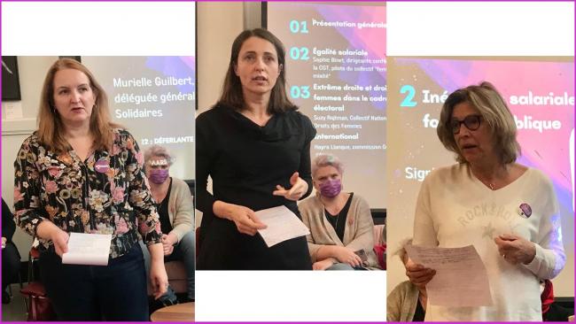 La CGT, FSU et Solidaires préparent la journée pour le droit des femmes du 8 mars 2022