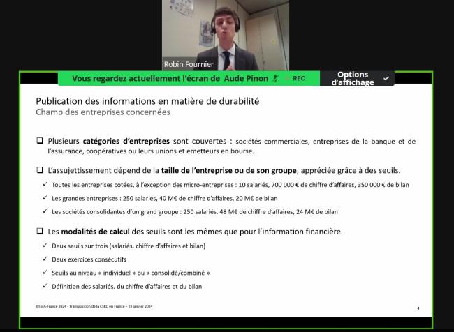 Rapport de durabilité : l'analyse des seuils soulève des questions pratiques